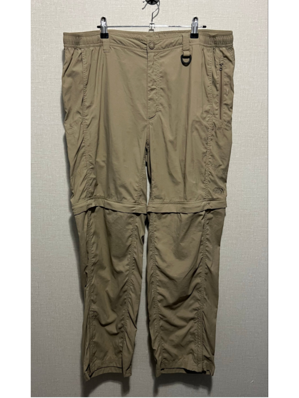 The North Face Khaki Convertible Zip Off Outdoors Hiking Cargo Pants